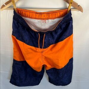 Cat & Jack Bold Orange and Navy Swim Shorts XL boy